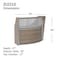 Linea Italia Reception Desk 32 in D X 46 in H, 72 in W X Thermofused Laminate, Clear, Walnut ZUI310 - alternate 4